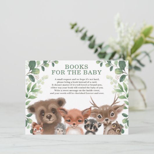 トレンディー森林森林図書林ベビー エンクロージャーカード (スタンド正面)