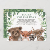 トレンディー森林森林図書林ベビー エンクロージャーカード (正面/裏面)