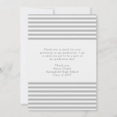 トレンディー植物学 |卒業写真ありがとう サンキューカード (裏面)