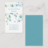 トレンディー植物蘭の花の海岸 名刺 (正面/裏面)