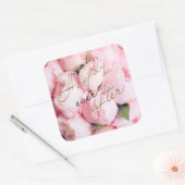 トレンディー楽しいずっと後結婚式用シール スクエアシール (封筒)