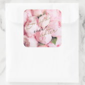 トレンディー楽しいずっと後結婚式用シール スクエアシール (バッグ)