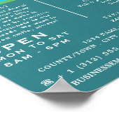 トレンディー歯科デザイン、歯科、歯医者の広告 ポスター (角)