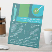 トレンディー歯科デザイン、歯科、歯医者の広告 台座サイン (インサイチュ)