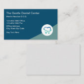 トレンディー歯科医オフィスの名刺の歯のロゴ 名刺 (正面/裏面)