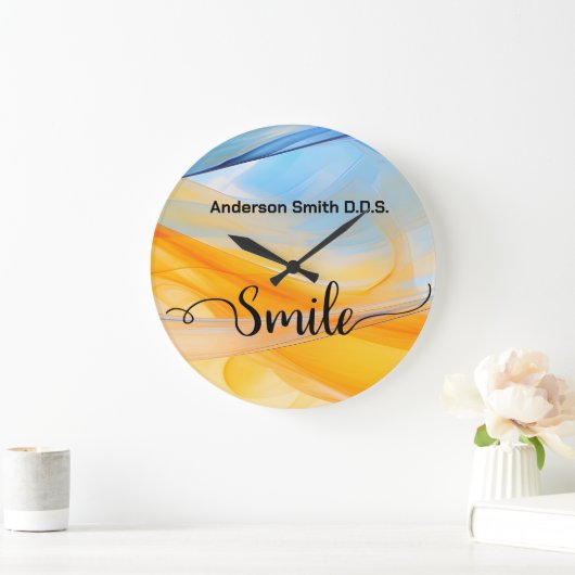 トレンディー歯科医用オフィス歯科用アクリル壁時計 ラージ壁時計 (ホーム)