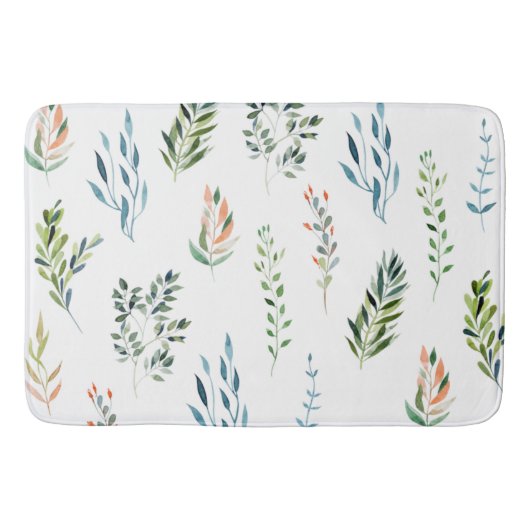 トレンディー水の色離れ要素 バスマット (正面)