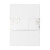 トレンディー水カラーアイスブルーフラワーユーカリ金ゴールド 招待状ベリーバンド (裏面例)