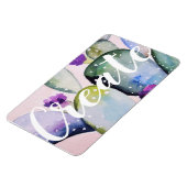 トレンディー水彩サボテンイラストレーション作成 マグネット (左側)