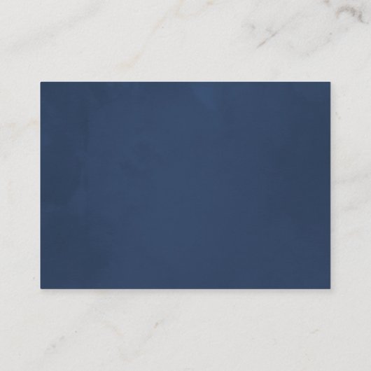 トレンディー水彩フローラ結婚の宿泊施設 エンクロージャーカード (裏面)