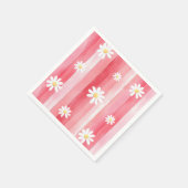 トレンディー水彩メドウフローラベビーシャワー スタンダードカクテルナプキン (角)