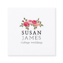 トレンディー水彩ヴィンテージバラフローラ