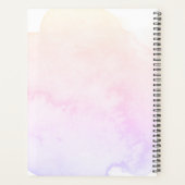 トレンディー水彩一写真名テンプレート2023 プランナー手帳 (裏面)