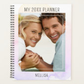 トレンディー水彩一写真名テンプレート2023 プランナー手帳 (正面)