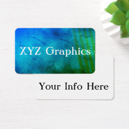 トレンディー水彩名刺