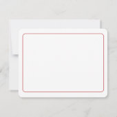 トレンディー水彩弓および縁ど文具ガーリー具 ノートカード (裏面)