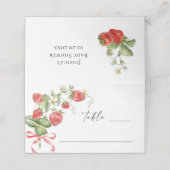 トレンディー水彩牧草地いちご赤ちゃんシャワー プレイスカード (外部開封)