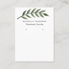 トレンディー水彩緑化ジュエリーイヤリングディスプレイ 名刺