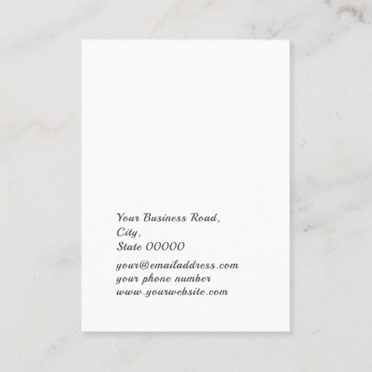 トレンディー水彩緑化ジュエリーイヤリングディスプレイ 名刺 (裏面)