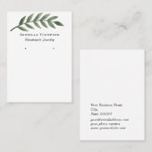 トレンディー水彩緑化ジュエリーイヤリングディスプレイ 名刺 (正面/裏面)