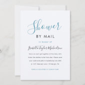 トレンディー水彩色ストライプのシャワーbyメール 招待状 (正面)