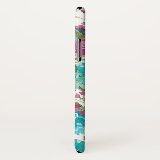 トレンディー水彩花の模様（モノグラム） Case-Mate iPhoneケース (裏面/右)