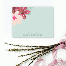 トレンディー水彩花束の机から