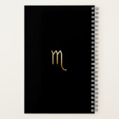 トレンディー水彩蠍座〔占星術の〕十二宮図ジャーナル ノートブック (裏面)