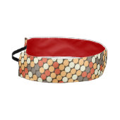 トレンディー水玉模様のパターン（赤と緑） アスレチックヘッドバンド (左)