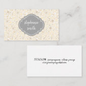 トレンディー水玉模様パターン変動 名刺 (正面/裏面)