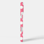 トレンディー水玉模様パターン(名前あり) – ピンクグレー Case-Mate iPhoneケース (裏面 / 右)