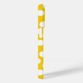 トレンディー水玉模様パターン（名前あり） – 黄色い灰色 Case-Mate iPhoneケース (裏面 / 右)