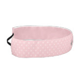 トレンディー水玉模様赤面ピンクスクリプトグレー名 アスレチックヘッドバンド (左)