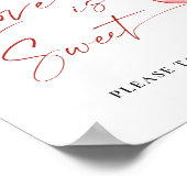 トレンディー水色いちごブライダル愛は甘い ポスター (角)