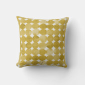 トレンディー水色イエロードット模様 クッション (正面)
