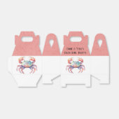 トレンディー水色カニ煮沸パーティー フェイバーボックス (折り畳みなし)