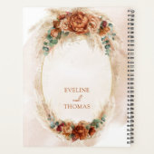 トレンディー水色テラコッタラスティブルゴーニュのパンパ プランナー手帳 (裏面)