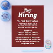 トレンディー求人広告募集 チラシ (シングル)