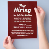 トレンディー求人広告募集 チラシ (手)