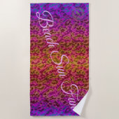 トレンディー波 ビーチタオル (正面)