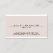 トレンディー洗練されたミニマルモダンデザイン 名刺 (正面)