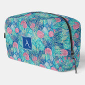 トレンディー海ターコイズサンゴ水色モノグラム ドップキット (右コーナー)