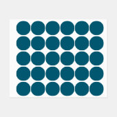 トレンディー深いシアン – ラベル (シート)