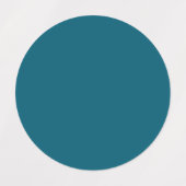 トレンディー深いシアン – ラベル (デザイン1)