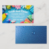 トレンディー清掃用品清掃サービス 名刺 (正面/裏面)