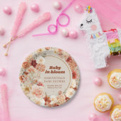 トレンディー溝深いテラコッタ赤面秋ベビーシャワー ペーパープレート (パーティー)