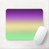 トレンディー濃い紫色の淡黄色の緑のグラデーション マウスパッド (マウス)