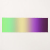 トレンディー濃い紫色の淡黄色の緑のグラデーション ヨガマット (正面(横))
