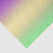 トレンディー濃い紫色の淡黄色の緑のグラデーション 薄葉紙 (詳細)