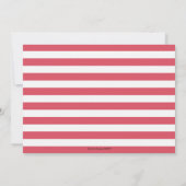 トレンディー熱帯ターコイズ&ピンクフラミンゴ誕生日 招待状 (裏面)